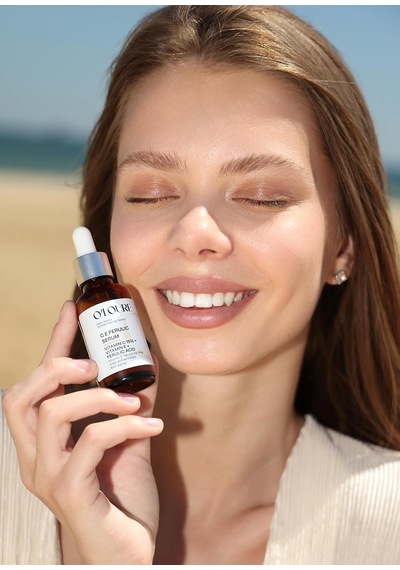 O'loure C E Ferulic Serum,%15 C Vitamini İçeren Aydınlatıcı, Yaşlanma Karşıtı, Ton Eşitleyici Cilt Serumu Yüz Ve Boyun Bölgesi İçin, Parfümsüz, Vegan, 30 Ml