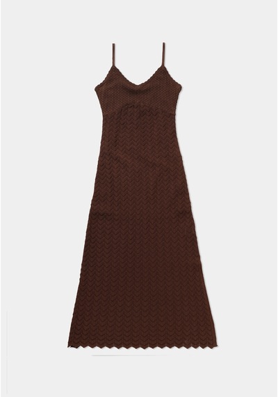 Colin's Colins Slim Fit Düz Kadın Kahverengi Askılı Elbise Cl1080437 Q1.v1 Brw