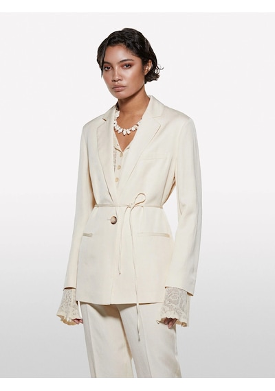 Sisley Keten Karışımlı Bağlamalı Oversize Blazer Ceket Kadın Şampanya Ceket - 325p2g1wlw031 Sisley Keten Karışımlı Bağlamalı Oversize Blazer Ceket Kadın Şampanya Ceket - 325p2g1wlw031