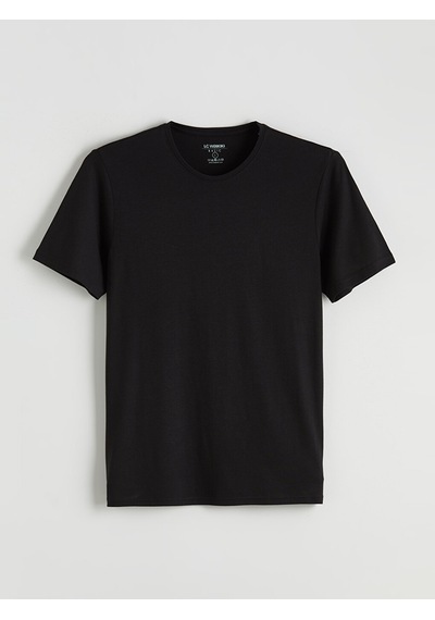 Lcwaıkıkı Classic Siyah Slim Fit Basic Soft Touch Tişört