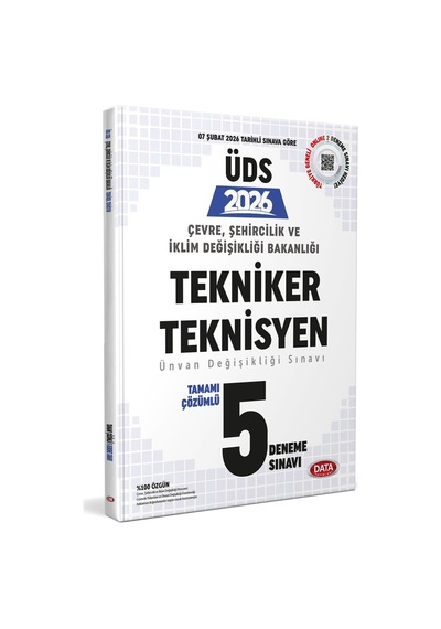 Data 2026 Gys Çevre Şehircilik Tekniker Teknisyen 5 Deneme