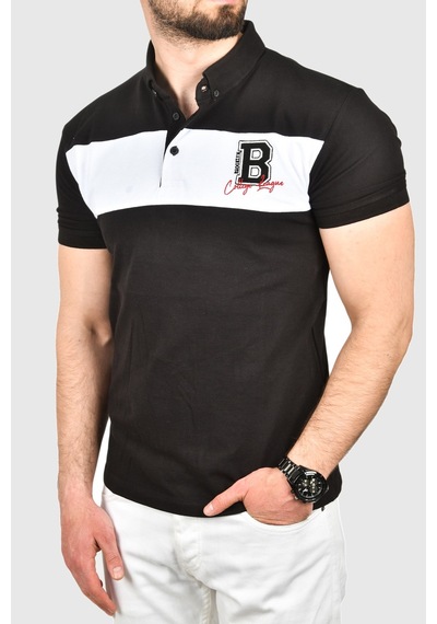 Deepsea Erkek Siyah Slim Fit Nefes Alan Pamuklu Kumaş Dar Kesim Kıvrılmaz Yaka Polo Yaka Tişört 2503019 Siyah Deepsea Erkek Siyah Slim Fit Nefes Alan Pamuklu Kumaş Dar Kesim Kıvrılmaz Yaka Polo Yaka Tişört 2503019 Siyah