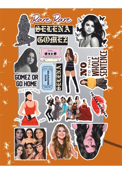Selena Gomez Sticker Seti Laptop Ajanda Notebook Tablet Telefon Defter Etiket Bullet Journal Diğer