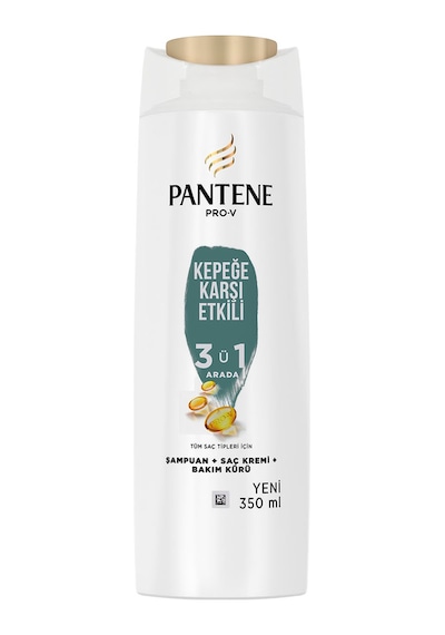 Pantene Kepeğe Karşı Etkili 3'ü1 Arada Şampuan 350 ML