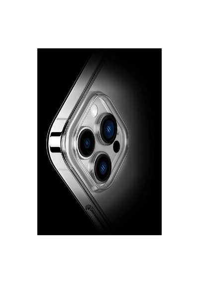 Apple Uyumlu iPhone 15 Pro Max Uyumlu Kılıf Tron Şeffaf Magsafe Kapak - Şeffaf