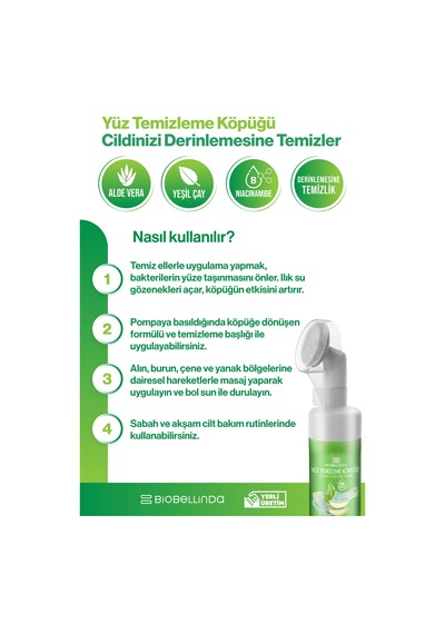 Doğal Yüz Temizleme Köpüğü Yüz Kirlerinden Arınmanın En Kolay Formülü 150 Ml