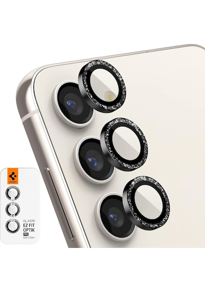 Galaxy S23 Plus / S23 İle Uyumlu Kamera Lens Camı Koruyucu Kolay Kurulum Glas.tr Ez Fit Optik Pro Glitter - Agl06109