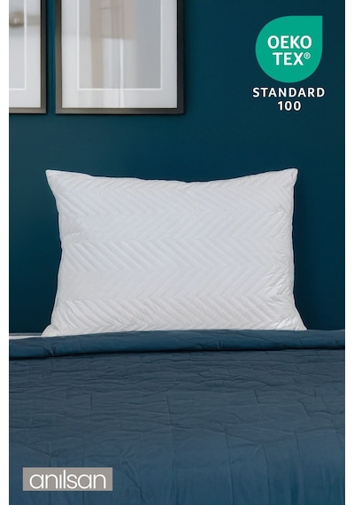 Klimalı Ortopedik Yastık - Yumuşak Ve Hava Kanallı 50x70 Cm, 700 Gr Premium Silikon Beyaz