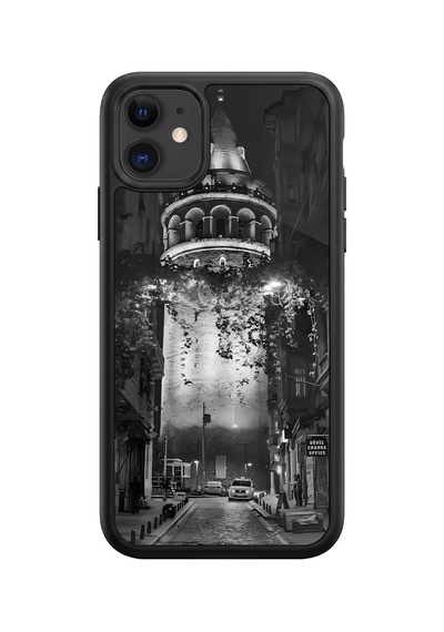 İphone 11 Uyumlu İstanbul Desenli Kamera Korumalı Darbelere Dayanıklı Kılıf 1248-istanbul-iphone11