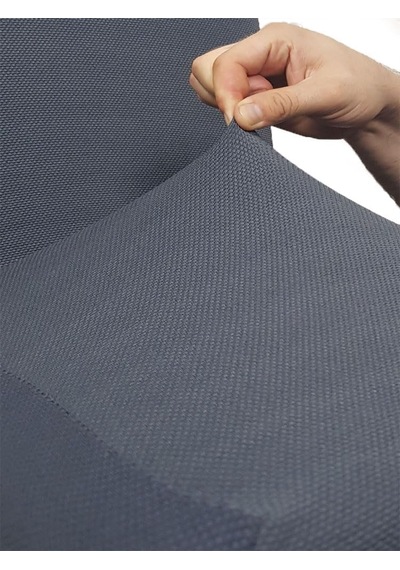 Bumedo Spandex Bal Peteği Kumaş Likralı Sandalye Kılıfı Tüylenmez Kaliteli Streç Sandalye Örtüsü Antrasit Genel