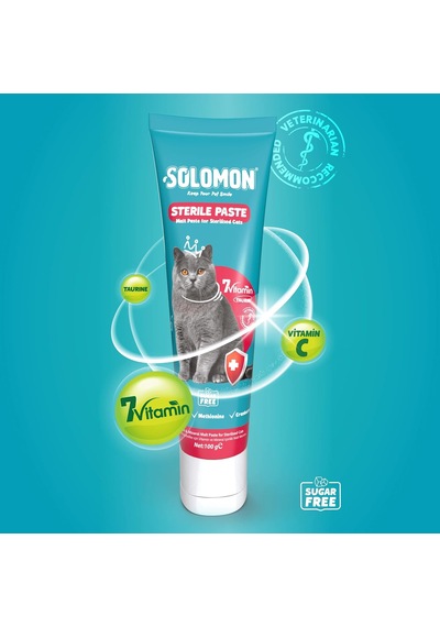 Tr Sterile Paste 100 Gr Kısırlaştırılmış Kediler İçin Tüy Yumağı Önleyici Vitamin Ve Mineralli Malt Macunu