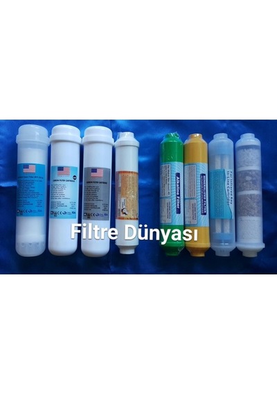 Filtre Dünyası Usa 12" Inline 8Li Alkalin Mineral Bio Ceramic Infrared