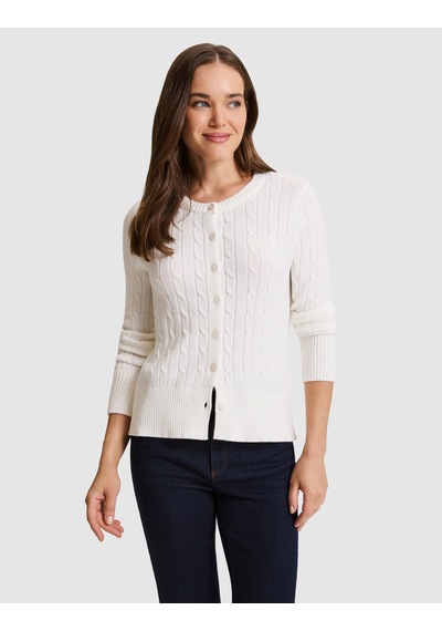 Pierre Cardin Beyaz Regular Fit Triko Hırka 50331467 Vr013