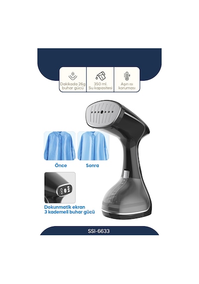 Sinbo SSI-6633 1640 W Dikey Buharlı Kırışıklık