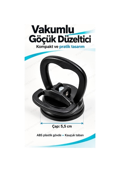 Vakumlu Araç Göçük Düzeltici Vantuz Mini Kaporta Çektirme Giderici Aparatı