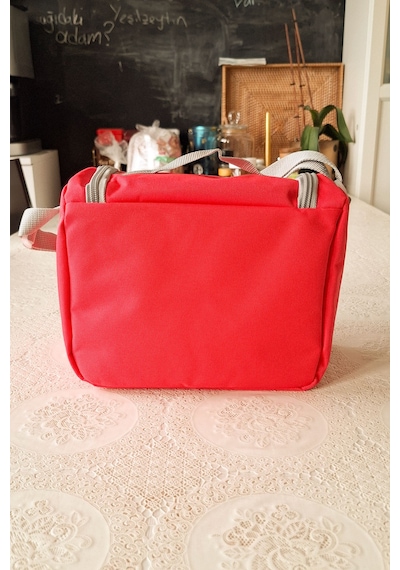 Termoslu Okul Beslenme Çantası Pembe Termal Lunch Box Çocuk Yetişkin Pembe