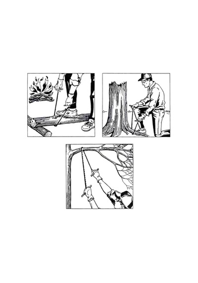 Taşınabilir Zincirli Kamp Testeresi 103 Cm Yüksek Kalite Kamp & Outdoor Kesim Aracı + Taşım