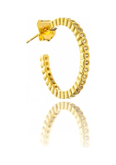 Mia Mia Gümüş Küpe-390 Gold