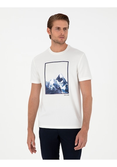 Pierre Cardin Erkek Ekru Tişört 50290614-vr019 Ekru