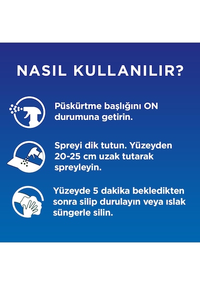Lysol Çok Amaçlı Dezenfektan Yüzey Temizleyici Köpük Sprey 750 ml