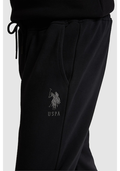 U.S. Polo Assn. Erkek Siyah Slim Fit Paçası Lastikli Eşofman Altı 50329410-vr046 U.S. Polo Assn. Erkek Siyah Slim Fit Paçası Lastikli Eşofman Altı 50329410-vr046
