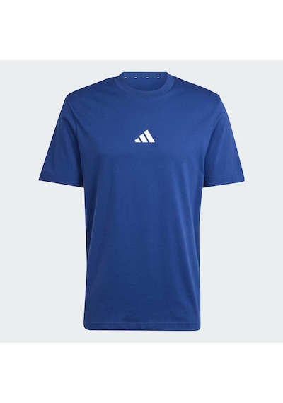 Adidas Essentials Small Logo Single Jersey Erkek T-shirt Jf1093 Mavi