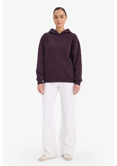 Defacto Relax Fit Kapüşonlu Basic Düz Kalın Sweatshirt D9935ax25wnpr38 Mor-pr38 Defacto Relax Fit Kapüşonlu Basic Düz Kalın Sweatshirt D9935ax25wnpr38 Mor-pr38
