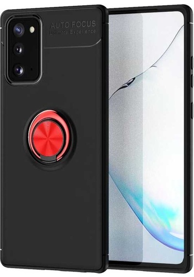Samsung Uyumlu Galaxy Note 20 Kılıf Yüzüklü Magnetli Ravel Case