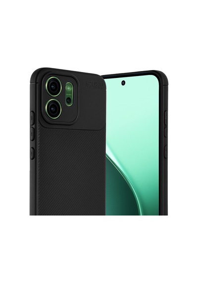 Oppo Reno 14f Uyumlu Auto Focus Karbon Kapak - Siyah