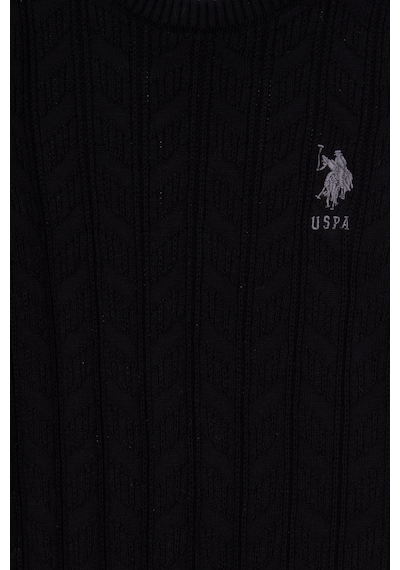 U.S. Polo Assn. Erkek Çocuk Siyah Basic Kazak 50293551-VR046