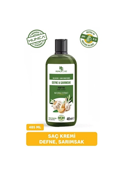 Hunca Care Defne Ve Sarımsaklı Arındıcı Saç Bakım Şampuanı 485 ML + Saç Kremi 485 ML