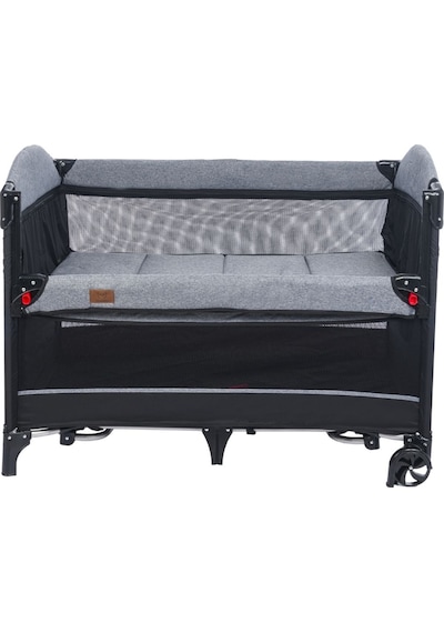 Mamma Ultimate Anne Yanı Organizerli Dönenceli Park Yatak Beşik 70 X 110 Cm. Grı