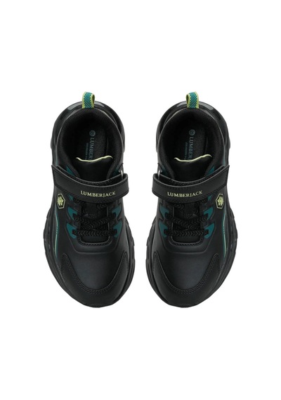 Lumberjack Sky Jr Pu Erkek Çocuk Rahat Sneaker Siyah