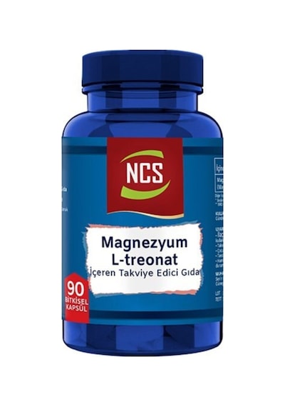 L-threonate Magnezyum Vejeteryan 90 Bitkisel Kapsül 3 Kutu