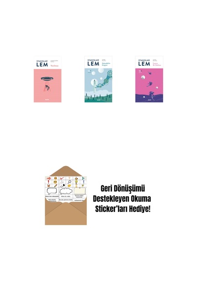Yenilmez + Gelecekbilim Kongresi Sl7 + İnsanın Bir Dakikası Sl5 + Okuma Sticker'ları