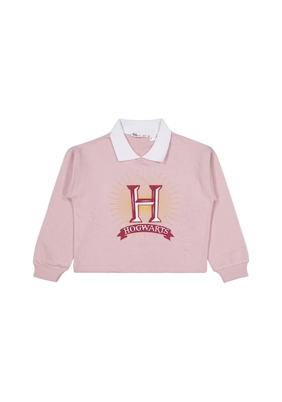 Harry Potter 10-13 Yaş Sweatshirt - Pembe Açık Gül Kurusu