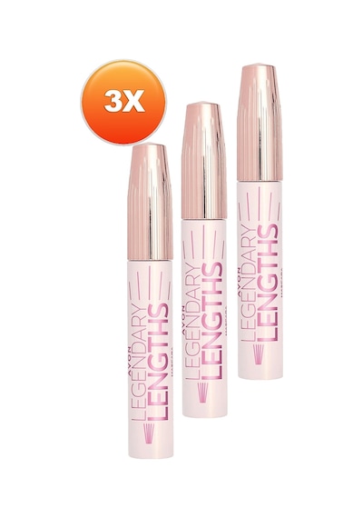 Avon Legendary Lengths Hacim Ve Uzunluk Veren Siyah Maskara 10 ML 3'lü