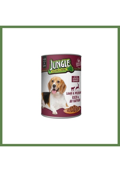 Jungle Köpek Konserve Kuzulu 400gr 1 Adet Hb006