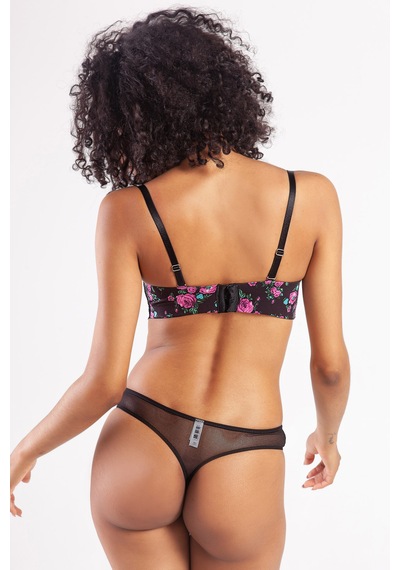 Etiler Collection Golshan Gardenia Balconette Heavy Push Up Bra, Siyah Konforlu Ve Şık Sütyen Çok renkli