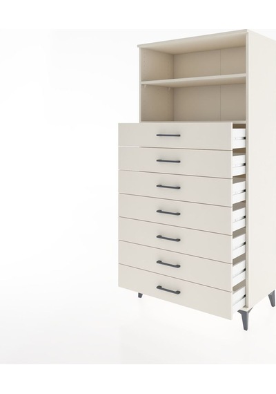 Hyperion Dolap 2 Raflı 7 Çekmeceli 88x44x182 Aytaşı-aytaşı Aytaşı