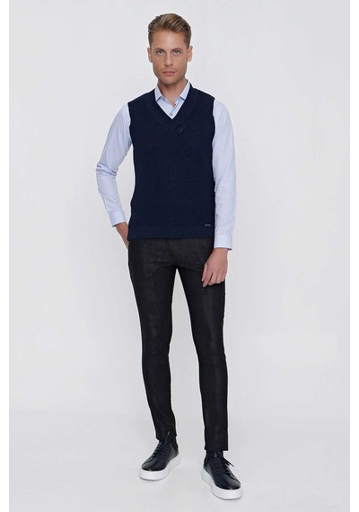 Efor Süveter 01 Slim Fit Lacivert Süveter Triko Lacivert