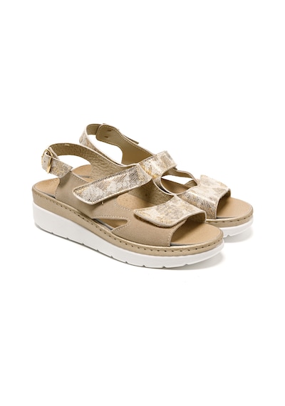 Gold/beige Sandalet Kadın 5686 Green Life Stretch Women's Footwear Gold/beige Altın - Bej