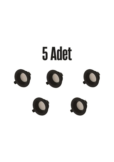 Ct-5261 Başak 8w Spot 5 Adet Beyaz - Günışığı - Sarı Işık
