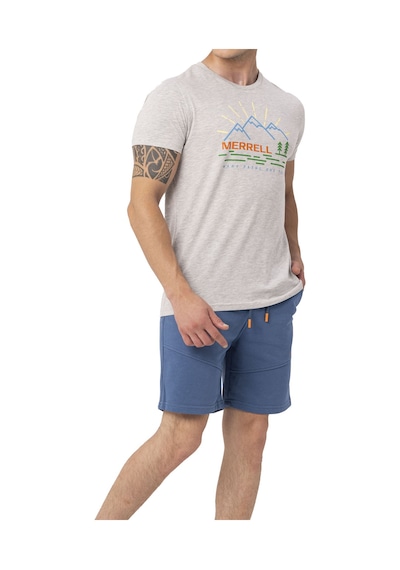 Merrell Merrell Erkek Günlük Giyim Tişört Tobi Açık Gri 23394 Gri