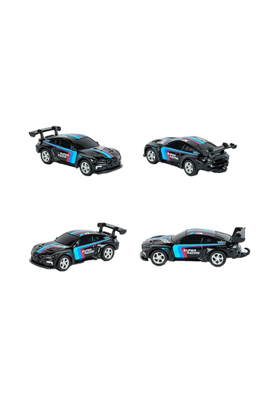 Full Fonksiyon Şarj Edilebilir Led Işıklı Metal Mini Uzaktan Kumandalı Araba 1:64 Ölçek Siyah Siyah