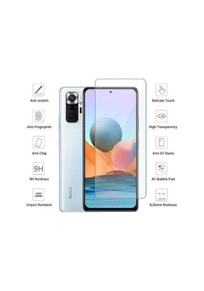 Tedar Xiaomi Redmi Note 10 Pro Uyumlu Premium Ekran Koruyucu 9h Sert Temperli Kırılmaz Cam Koruma Şeffaf Najmaddin