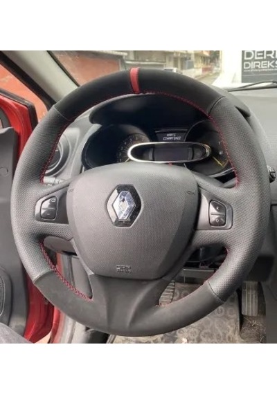 Clio 4 Faz 1 2014-2017 Araca Özel Direksiyon Kılıf Teyit Ediniz D Siyah