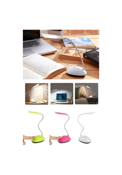 Elektrik Ve Aydınlatma Masa Lambası Spiral Led Kitap Okuma Işığı Pilli Model Led Lamba