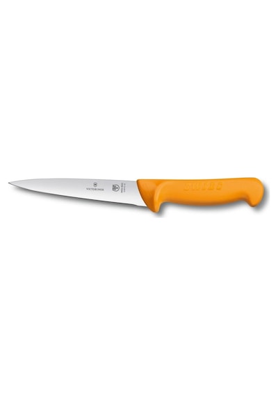 Victorinox 5.8412.18 18cm Swibo Eğik Kenar Doğrama Bıçağı Siyah