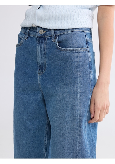 Lcw Studıo İndigo Barrel Fit Kadın Jean Pantolon Lcw Studıo İndigo Barrel Fit Kadın Jean Pantolon